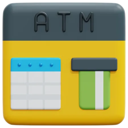 Atm Machine  3D Icon