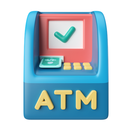 Atm Machine  3D Icon