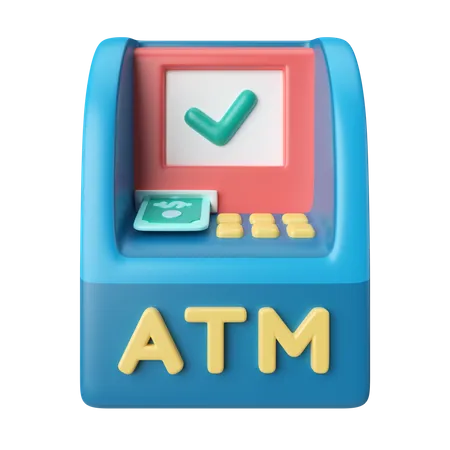 Atm Machine  3D Icon