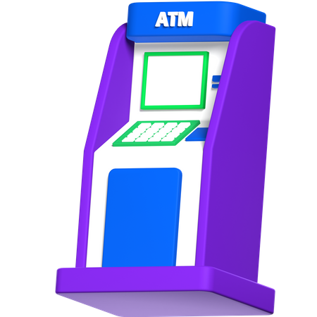 ATM Machine  3D Icon