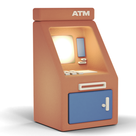 Atm Machine  3D Icon