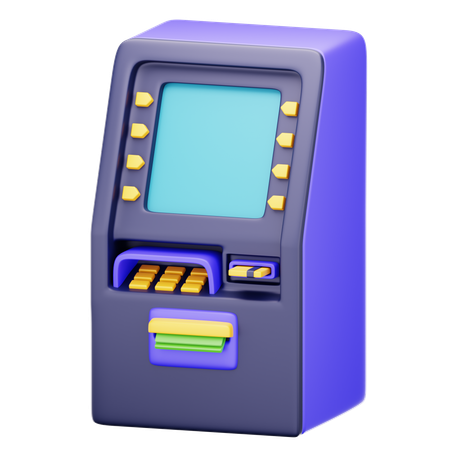 Atm Machine  3D Icon