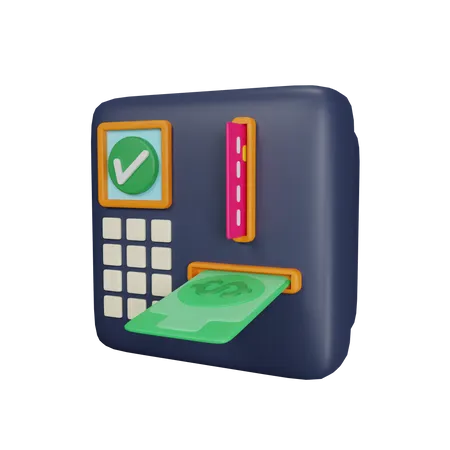 Atm Machine  3D Icon