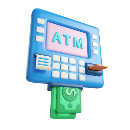 Atm Machine  3D Icon