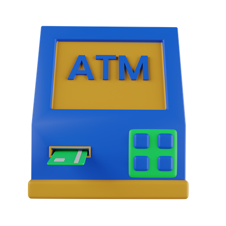 Atm Machine  3D Icon