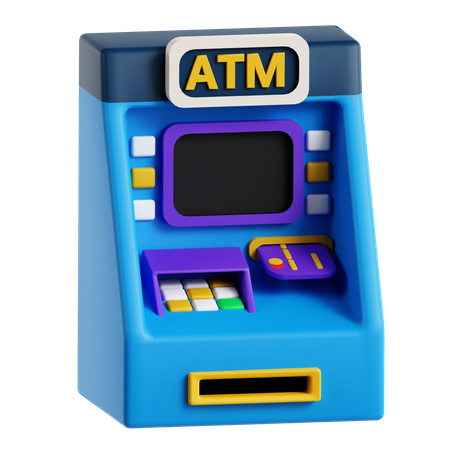 Atm Machine  3D Icon
