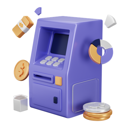 Atm Machine  3D Icon