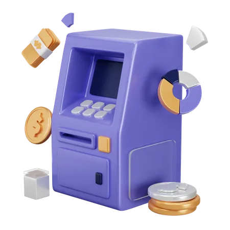 Atm Machine  3D Icon