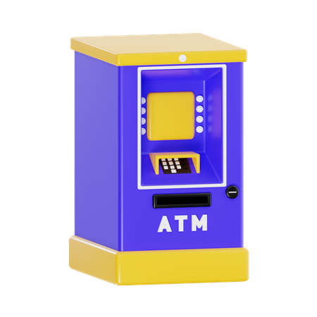 Atm Machine  3D Icon