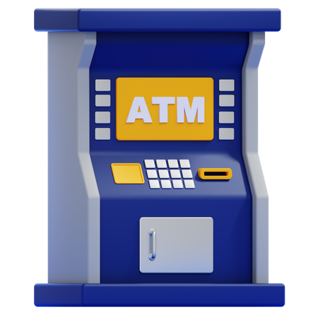 Atm Machine  3D Icon