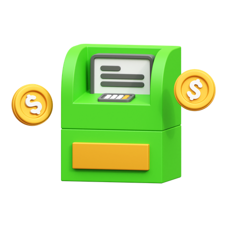 Atm Machine  3D Icon