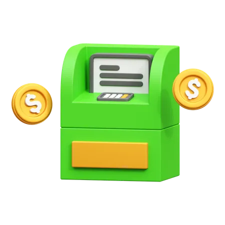 Atm Machine  3D Icon