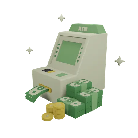 Atm Machine  3D Icon