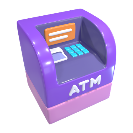 Atm Machine  3D Icon