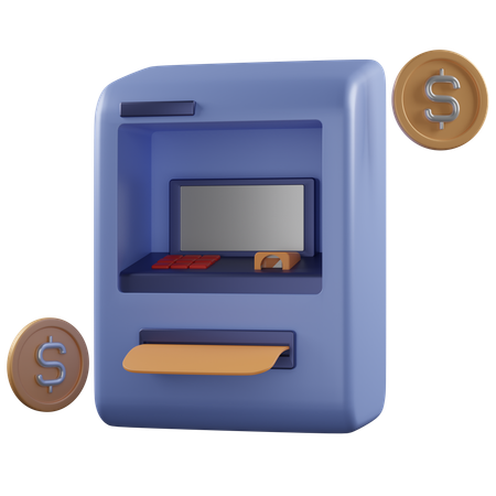 Atm Machine  3D Icon