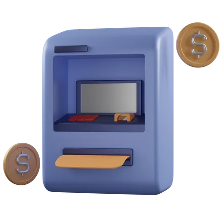 Atm Machine  3D Icon