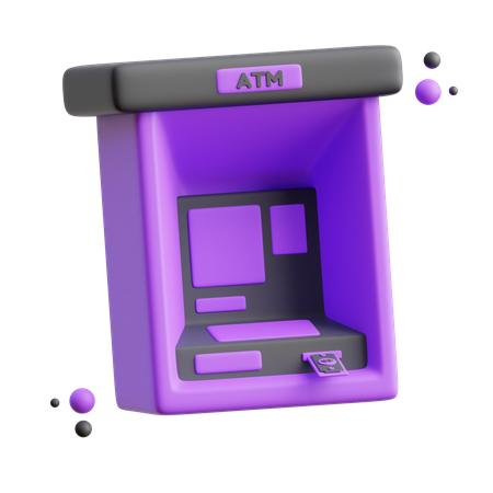 Atm Machine  3D Icon