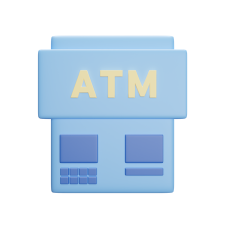 Atm Machine  3D Icon