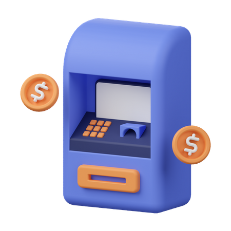 Atm Machine  3D Icon