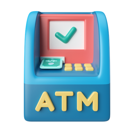 Atm Machine  3D Icon