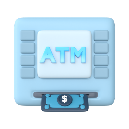 Atm Machine  3D Icon