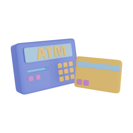 Atm Machine  3D Illustration