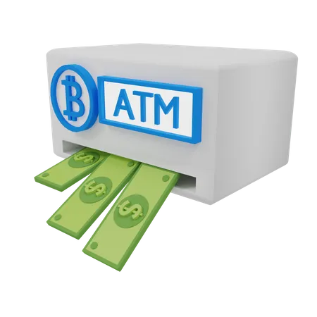 Atm Crypto 3 D Digital Illustration For Your Project Exclusive On Iconscout 3D Illustration