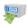 bitcoin atm 3d logo