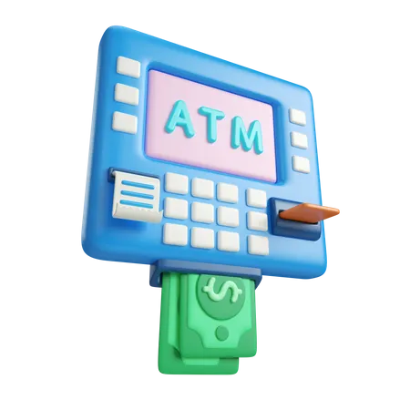 Atm Machine 3D Icon