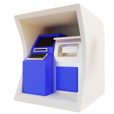 3 D Illustration ATM 3D Icon