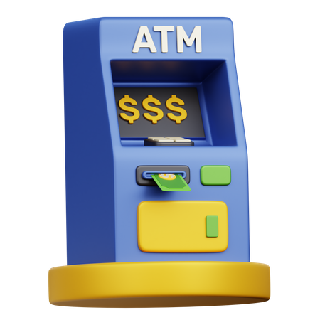 ATM Machine 3D Icon