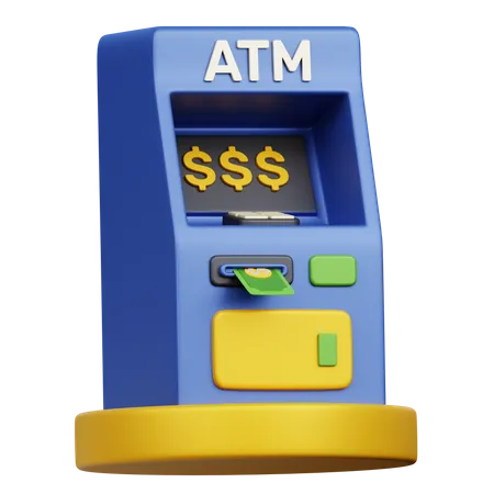 ATM Machine 3D Icon