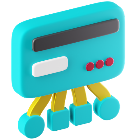 Atm Netwrok  3D Icon