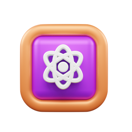 Atom  3D Icon