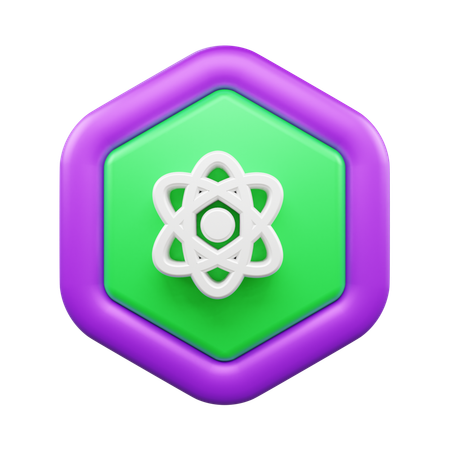 Atom  3D Icon