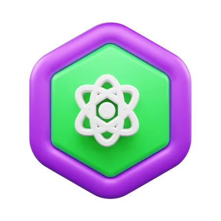 Atom  3D Icon