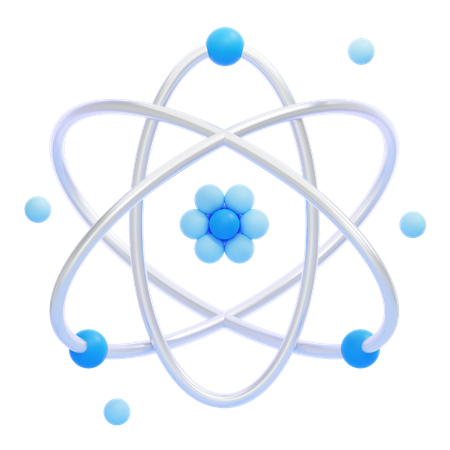 Atom  3D Icon