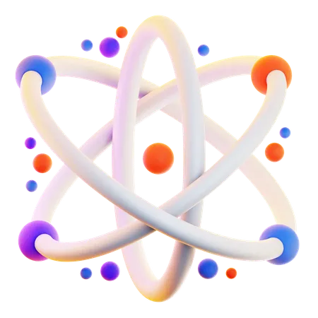 Atom  3D Icon