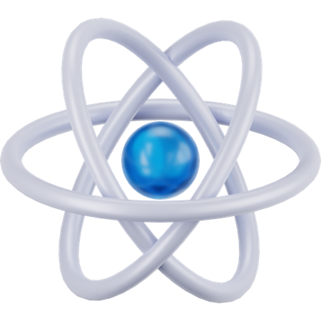 Atom  3D Icon