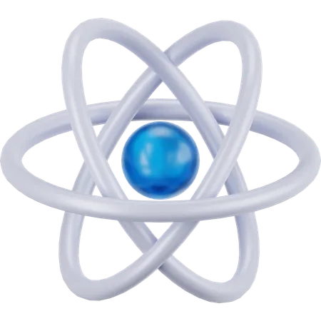 Atom  3D Icon