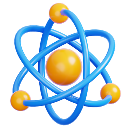 Atom  3D Icon