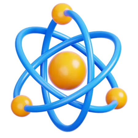 Atom  3D Icon