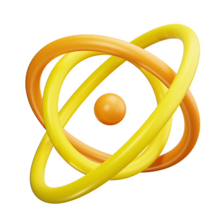 Atom  3D Icon