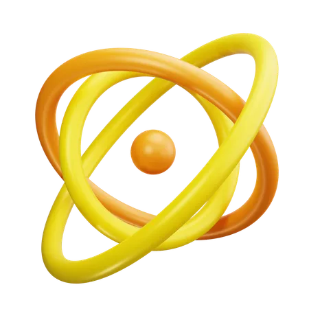 Atom  3D Icon