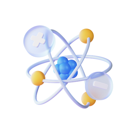 Atom  3D Icon