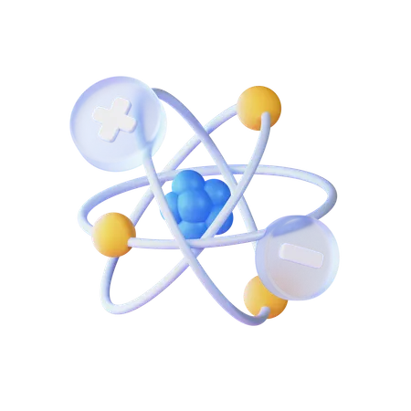 Atom  3D Icon