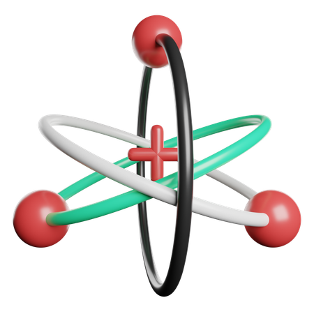 Atom  3D Icon