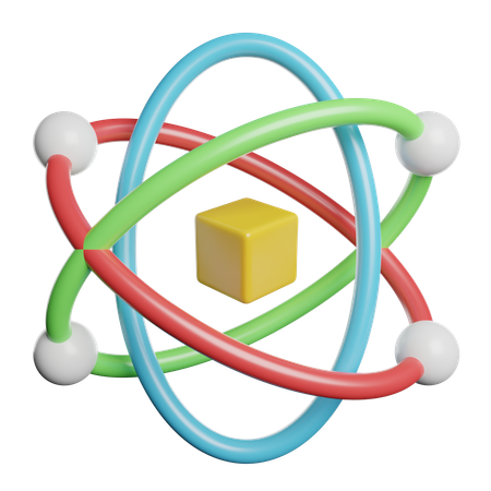 Atom  3D Icon