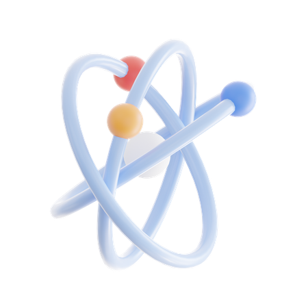 Atom  3D Icon