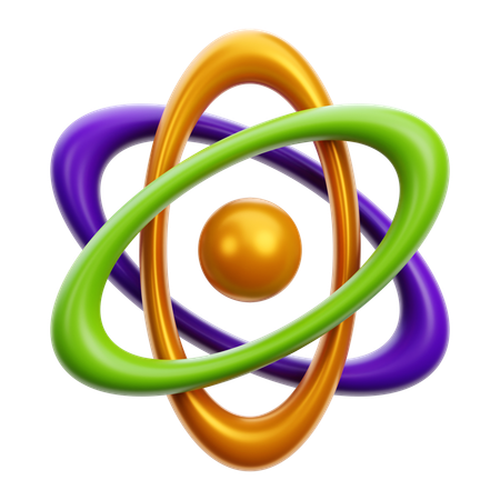 Atom  3D Icon